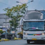 Safety Transport - white and black bus on road during daytime