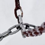 Cold Chain - selective focus photograph of gray metal chains