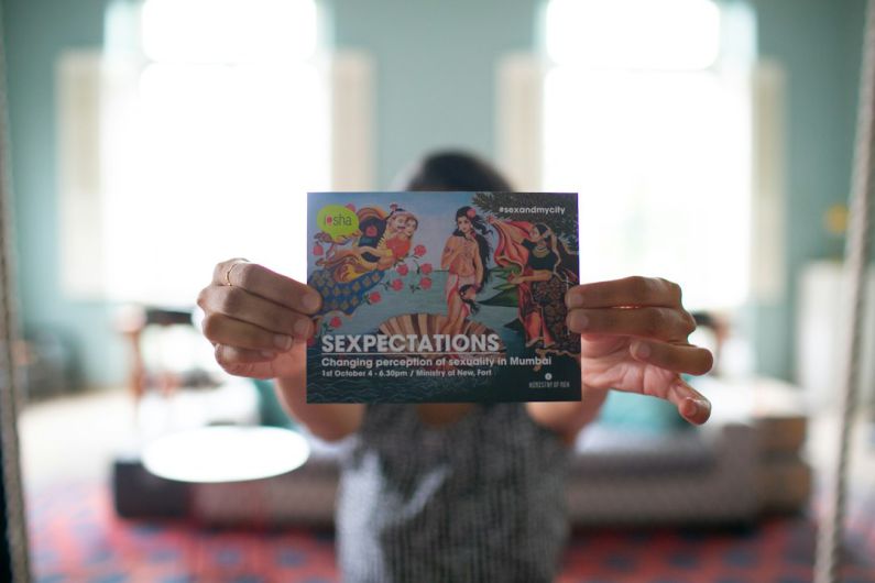 Expectations Consumer - person holding black and white box