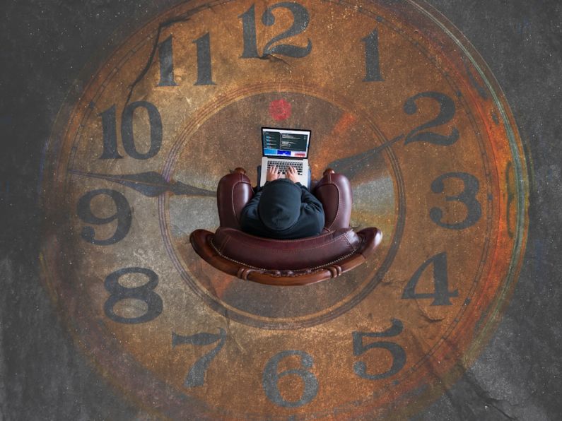 Time Management - brown analog clock