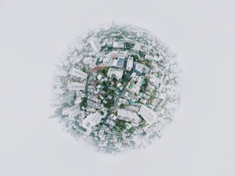 Resilience Global - fish eye photography of city