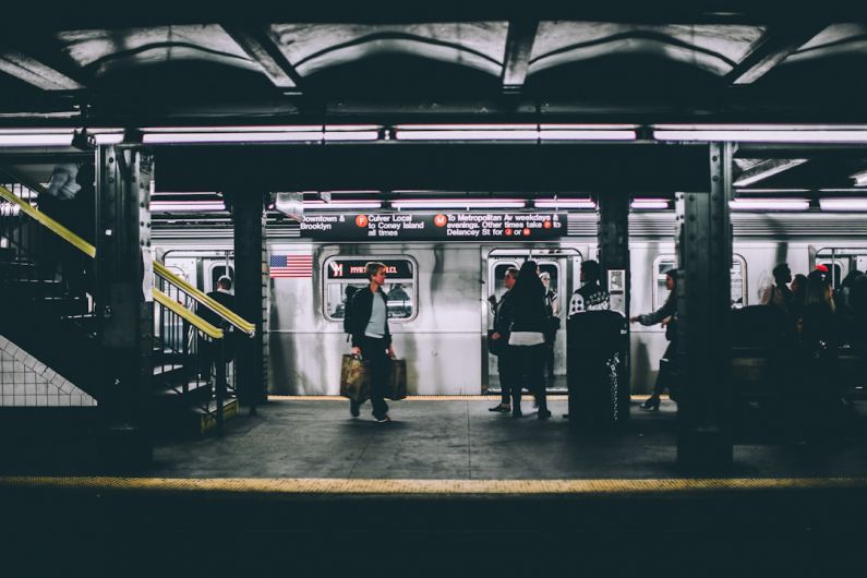 Global Transportation - people standing near train