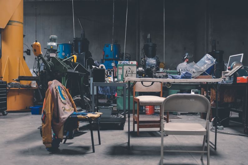 Safety Warehouse - photo of industrial machines near table